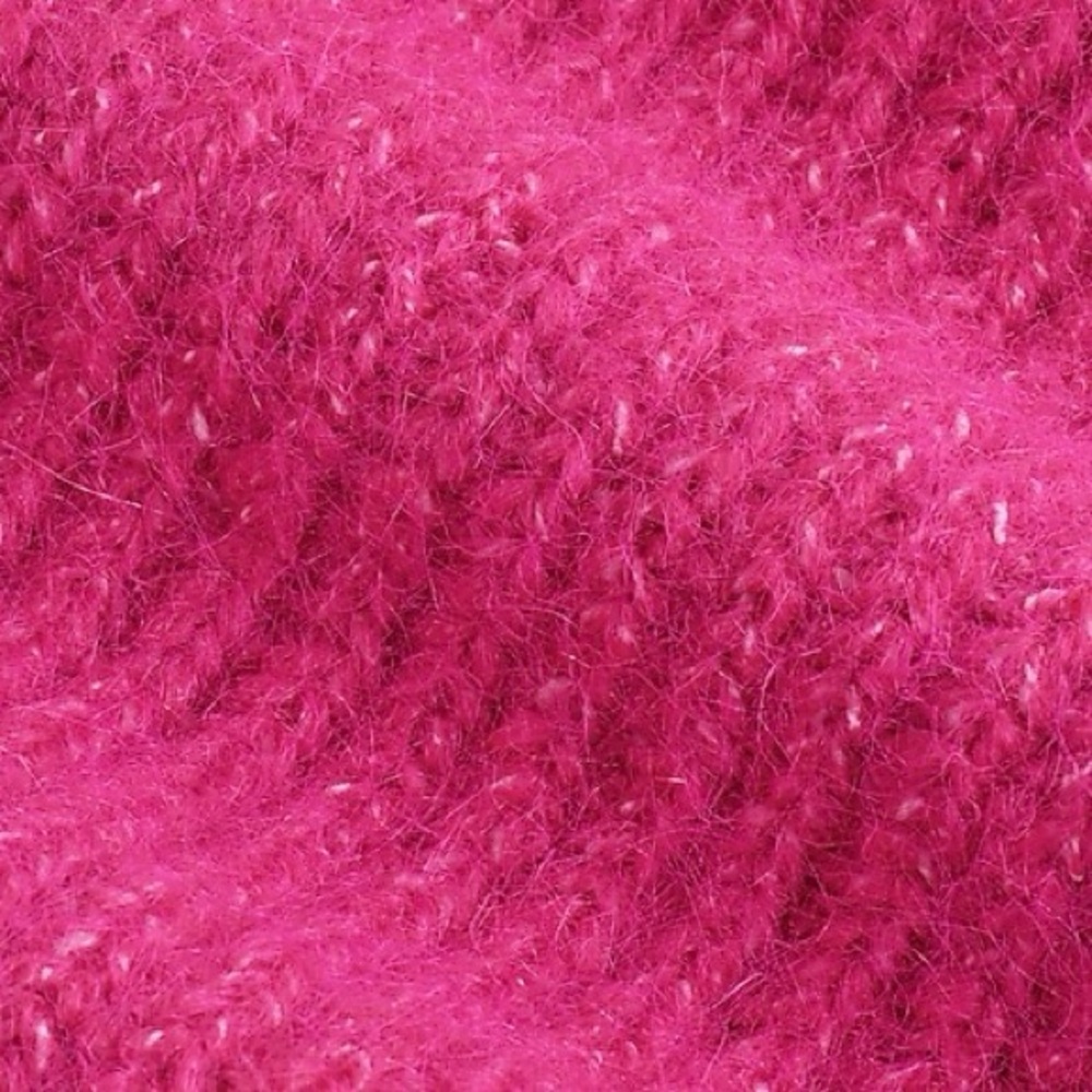 Express Fuzzy Knit Quarter Snap Sweater Embellished Buttons Mock Neck - Picture 10 of 13